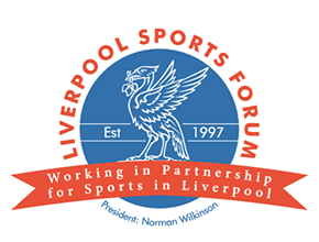 Liverpool sport awards blue and red logo